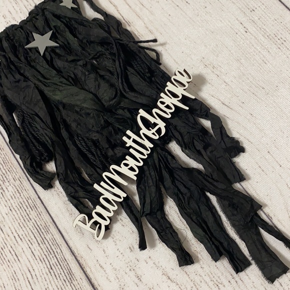 *Verona Black Black Silver Crescent Moon Stars Wall Hanging Dreamcatcher - Picture 4 of 5